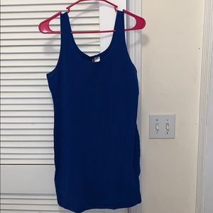 Royal blue tank dress